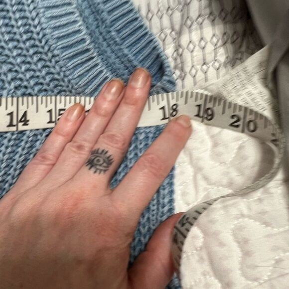 Free People Elodie Maxi Dress In Blue small oversized knit - Picture 10 of 13